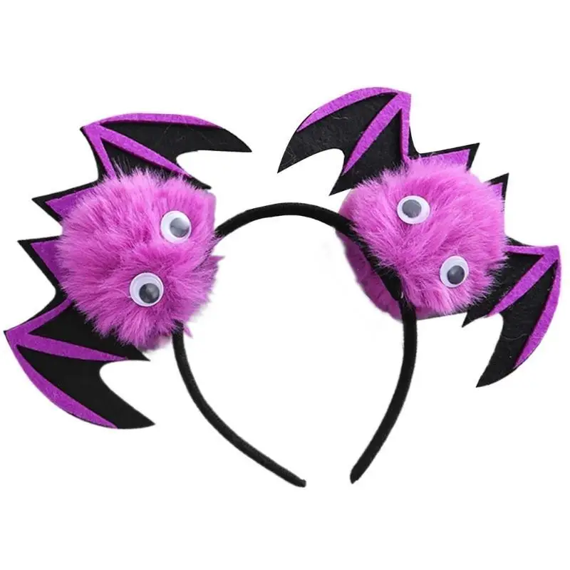 652f festivo halloween abóbora morcego bandana macio traje acessório headpieces para evento temático e cosplay
