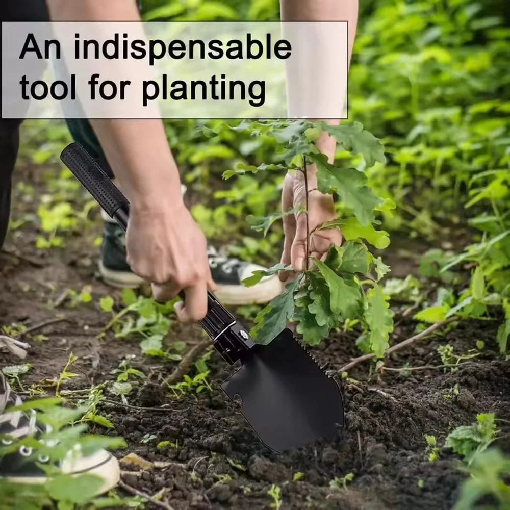Folding Shovel Mini Military Shovel Outdoor Survival Metal Portable Tools For Children Digging Garden Planting Sand Dredging