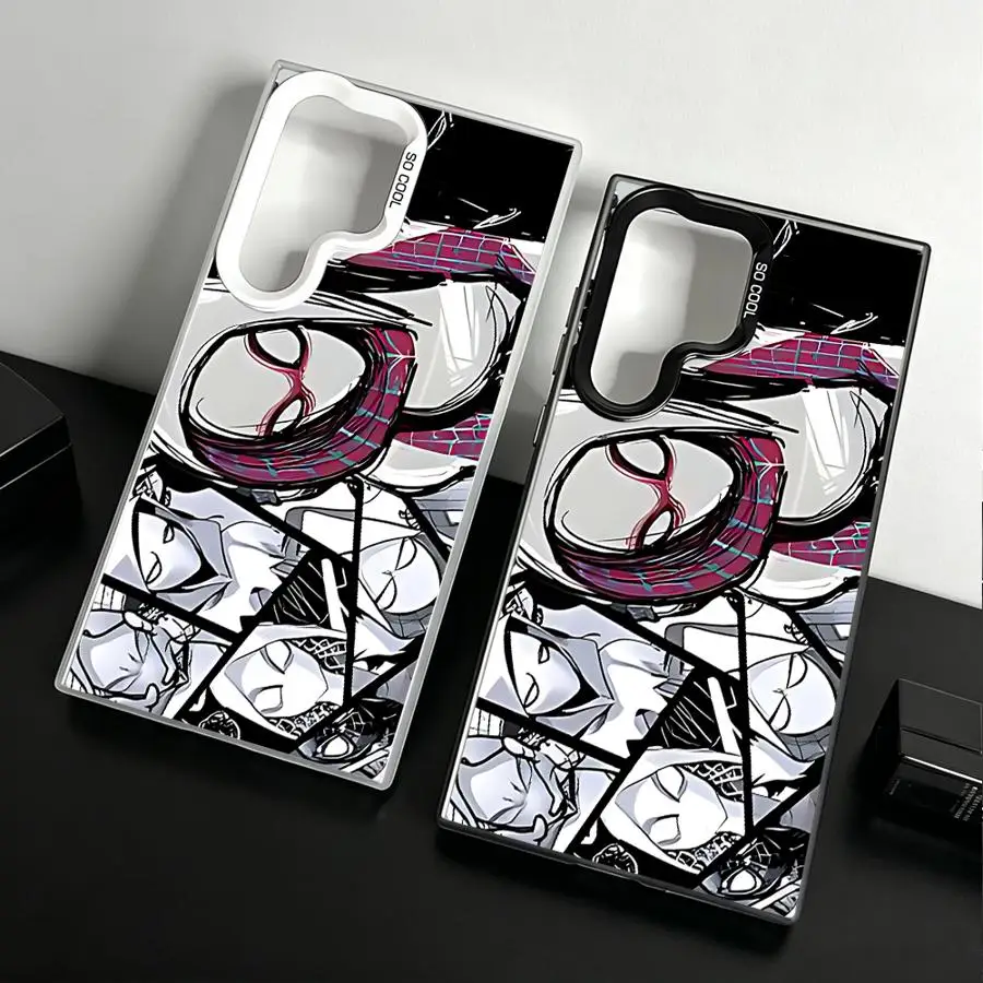 New Spider Gwen Girl Case for Samsung Galaxy S26 S24 FE S25Edge S20 FE S23 Note 20 Ultra S21 S25 S22 Ultra Phone Cover