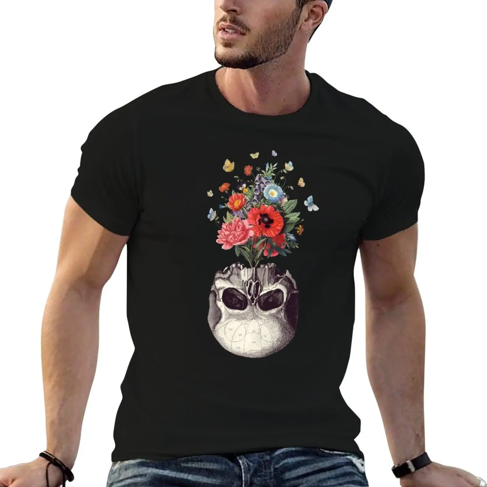 Memento Mori T-Shirt anime t shirts for man man tshirt man t shirts for men casual T-shirt