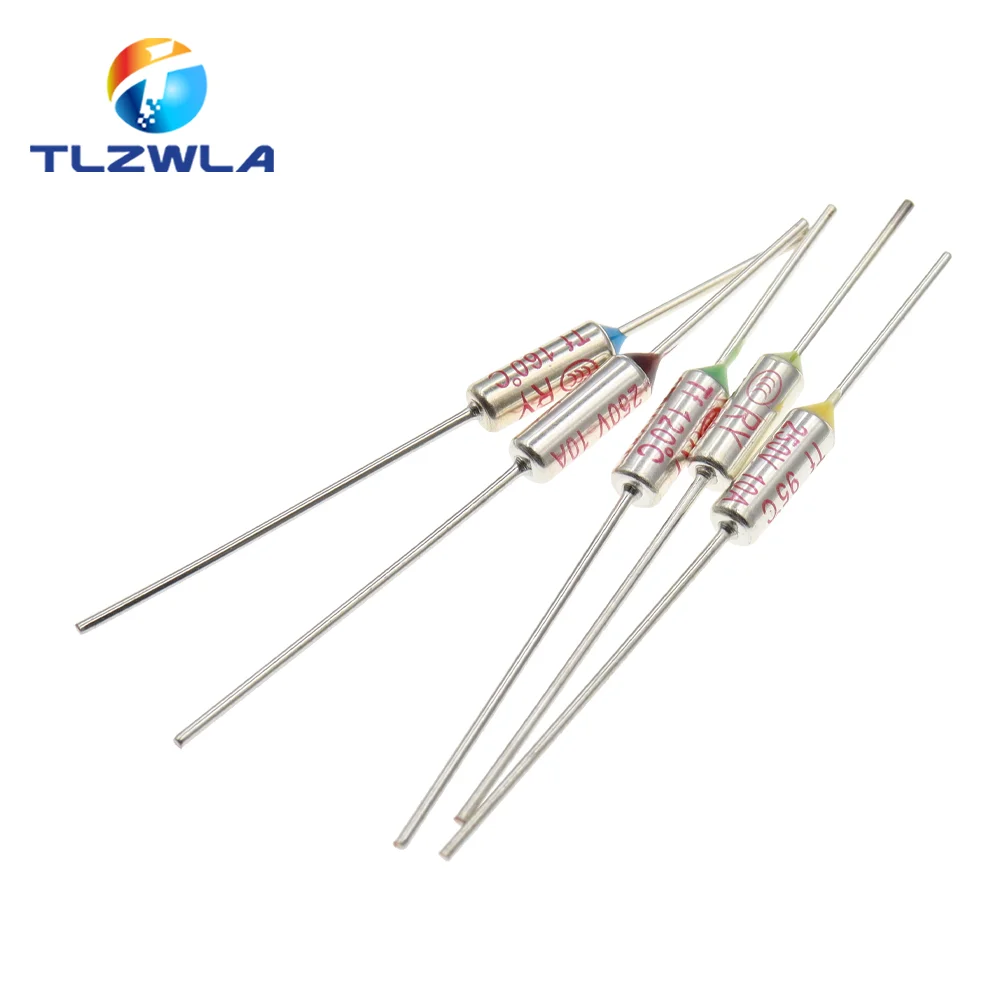 10PCS Temperature RY 10A 15A 250V Tf Thermal Fuse 65C 85C 100C 105C 110C 120C 130C 152C 165C 172C 185C 192C 200C 216C 240C 280C