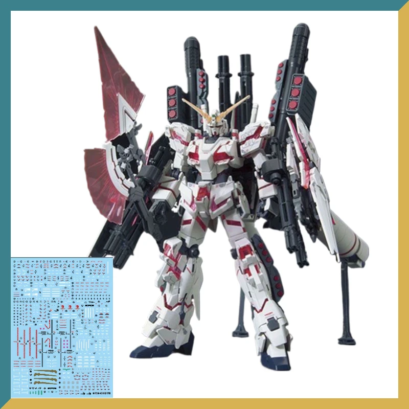 Xingdong HGUC 1/144 FULL ARMOR RMUNICORN Destruction Mode Fate Water Sticker Figures Assembled Model Toy Collection Gift