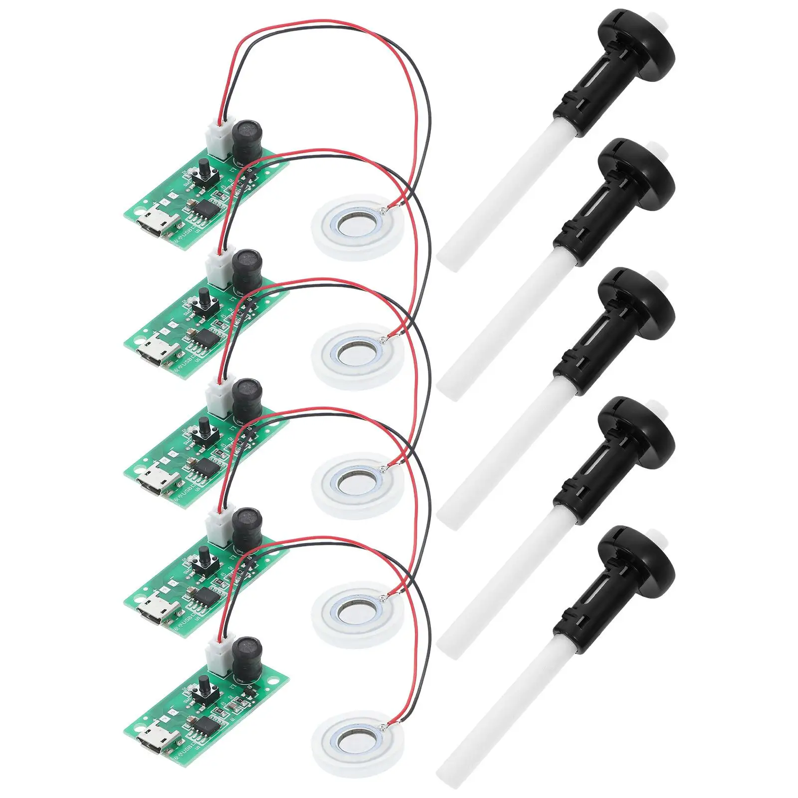 

5 Sets Project Moisture Tool Kit Usb Maker Board Device Atomization Component Mini Atomization Spray Atomizer Portable Component