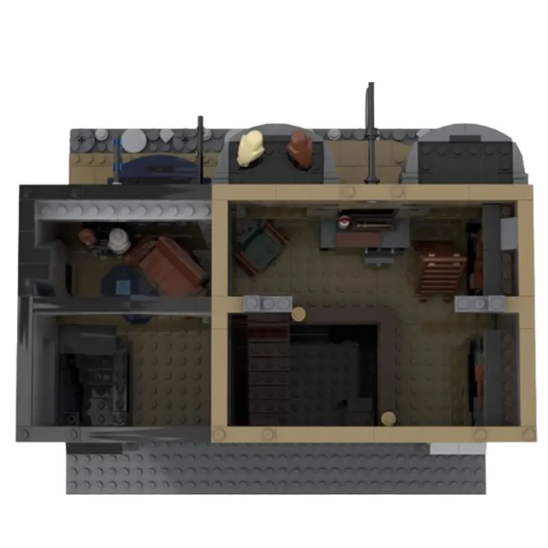 Spot MOC-144229 1831pcs Modulaire Wand Winkel DIY Kleine Deeltje Montage Bouwstenen Educatief Speelgoed Model Gift Set Ornamenten