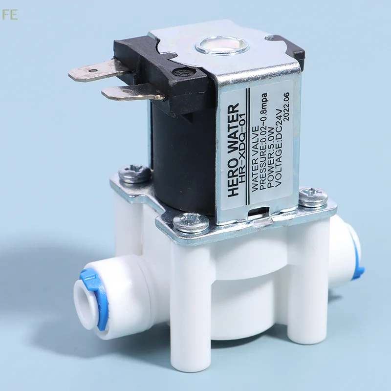 

[F] 1PC Inlet solenoid valve 12V/24V pure water machine, water purifier, reverse osmosis 2-point quick connect valve switch