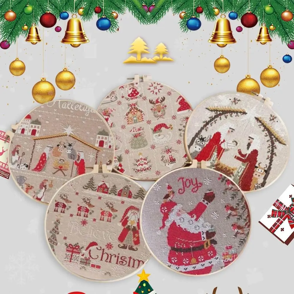Non-finished Products Christmas Embroidery Kits Craft Packages Funny Religious Vintage Embroidery Needlework