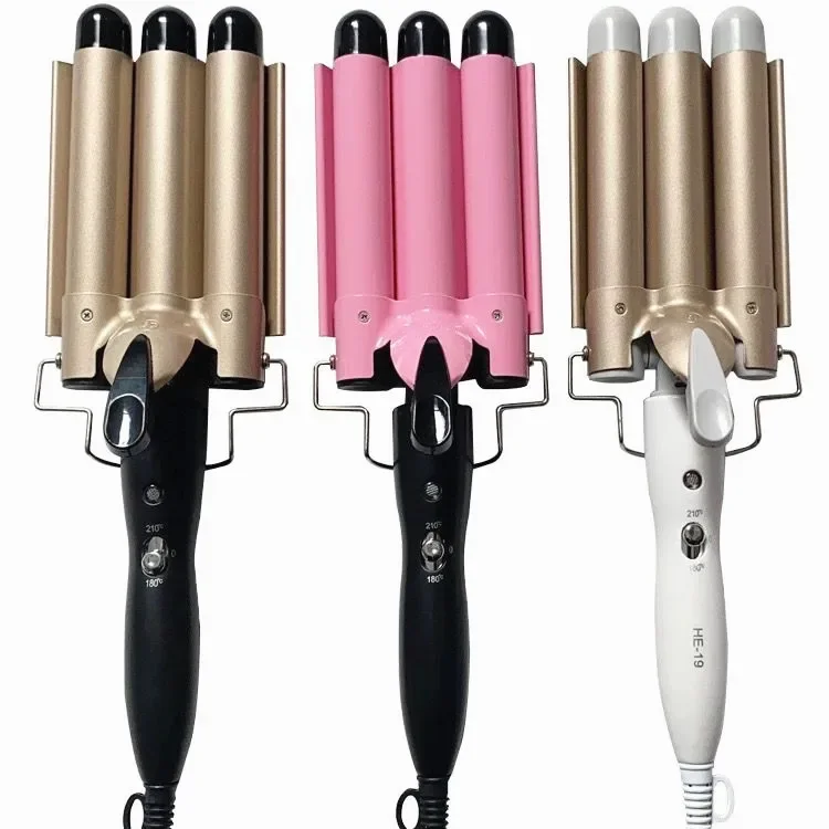 

Professional Hair Tools Curling Iron Ceramic Triple Barrel Styler Waver Styling Curlers Electric Crimping Hair Iron