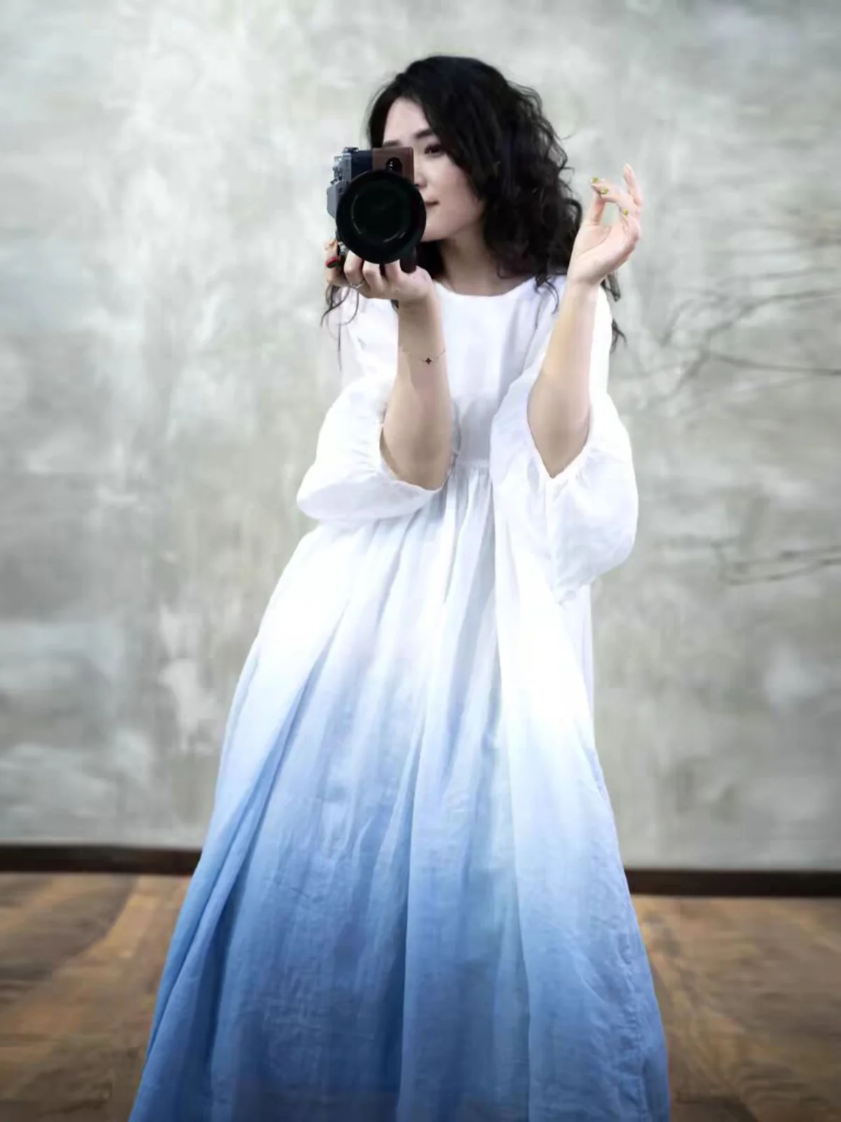 

Длинный фонарь в стиле ретро, све Dr, женская одежда больших размеров, круглая двухслойная дрейфующая юбка, летнее платье