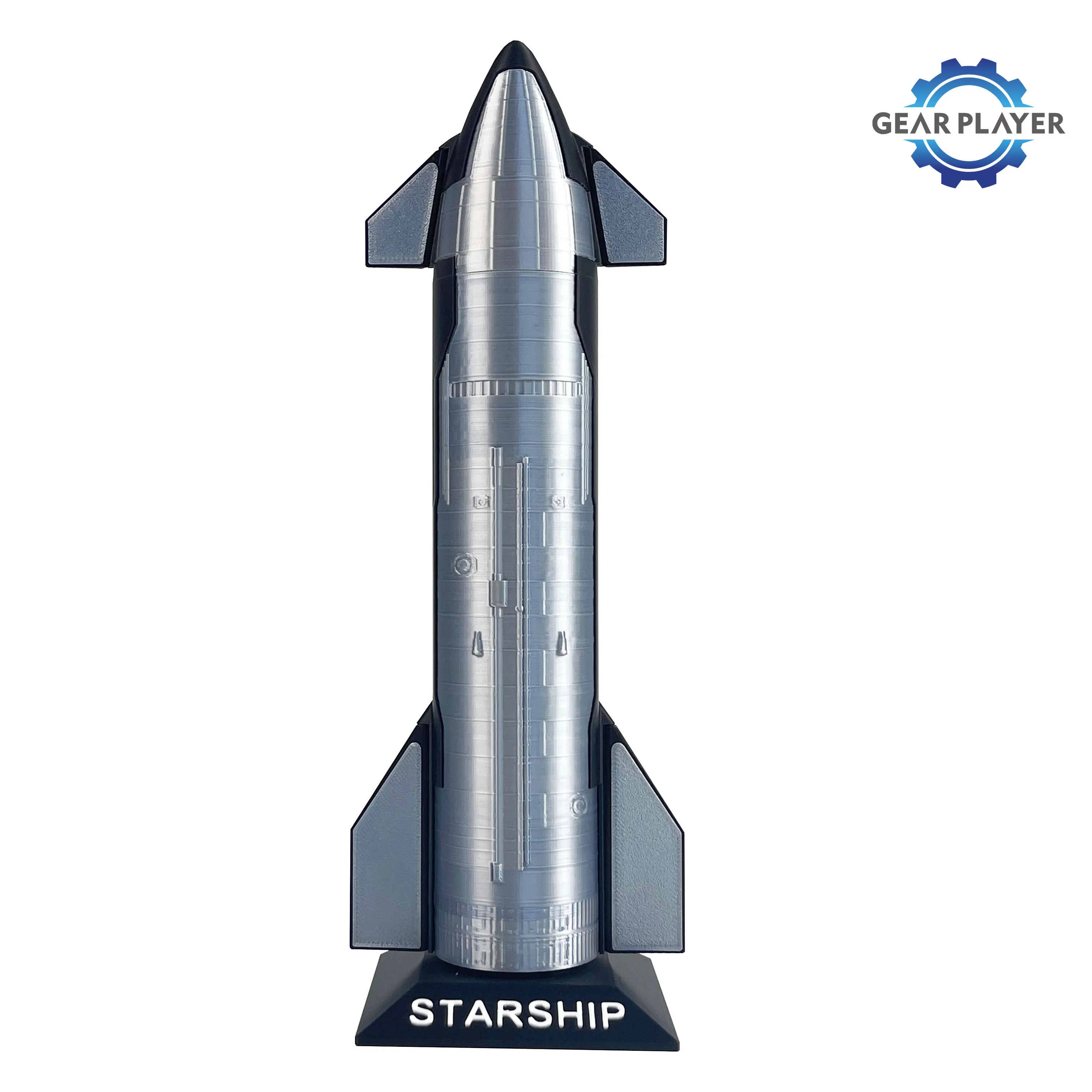 

SpaceX Starship Model 1:200 Hardcore 3D-Printed with Tail Flame Effect Gift for Tech Enthusiasts