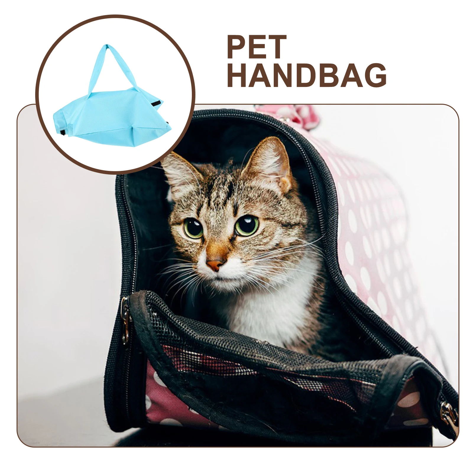 

Portable Cat Bag Durable Washable Oxford Fabric Big Sling Carrier Green Color Dog Supplies Outdoor Travel
