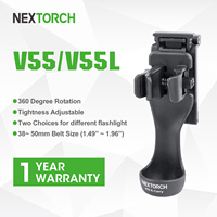 Nextorch V55/ V55L Flashlight Holder,upgraded Innovative Flashlight Carry,360° Rotation,Lightweight，portable，locking function