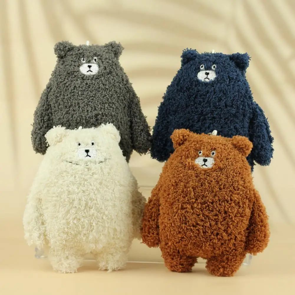 13cm Bear Plush Keyring Pendant Soft Stuffed Plush Keychain Toy Backpack Pendant Birthday Gifts for Women Men Kids