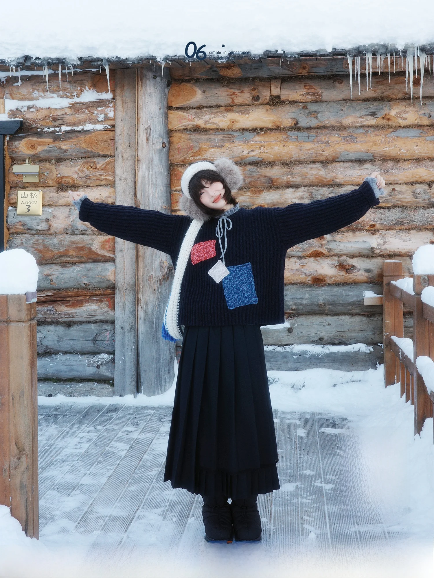 

Winter Long Wool A-Line Skirt Asymmetrical Pleats High Waist Design Daily Wear Comfortable Fabric Work Studio Selected Wool