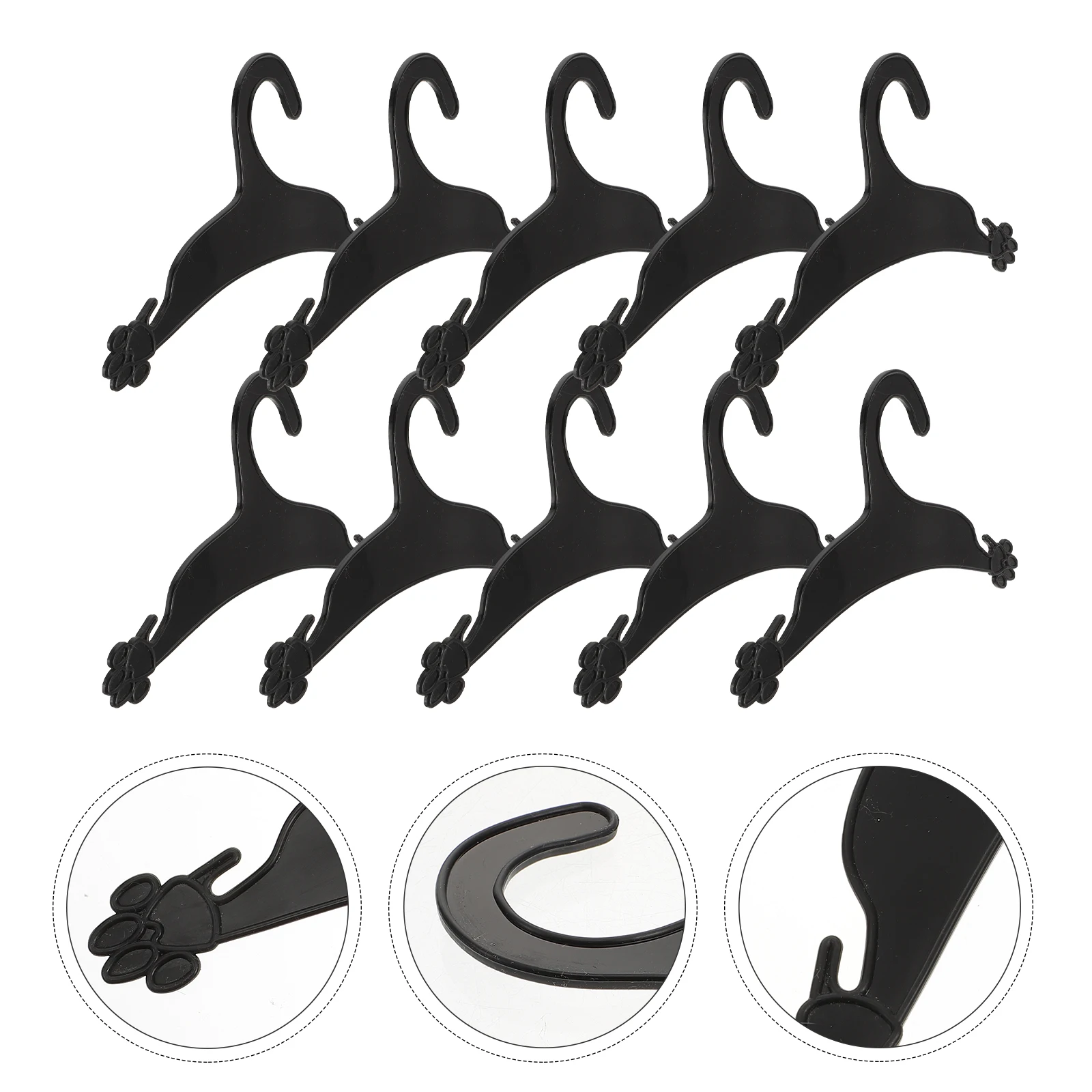

10 Pcs Dog Paw Hanger Grooming Pet Anti-s Clothes Small Hangers Coat
