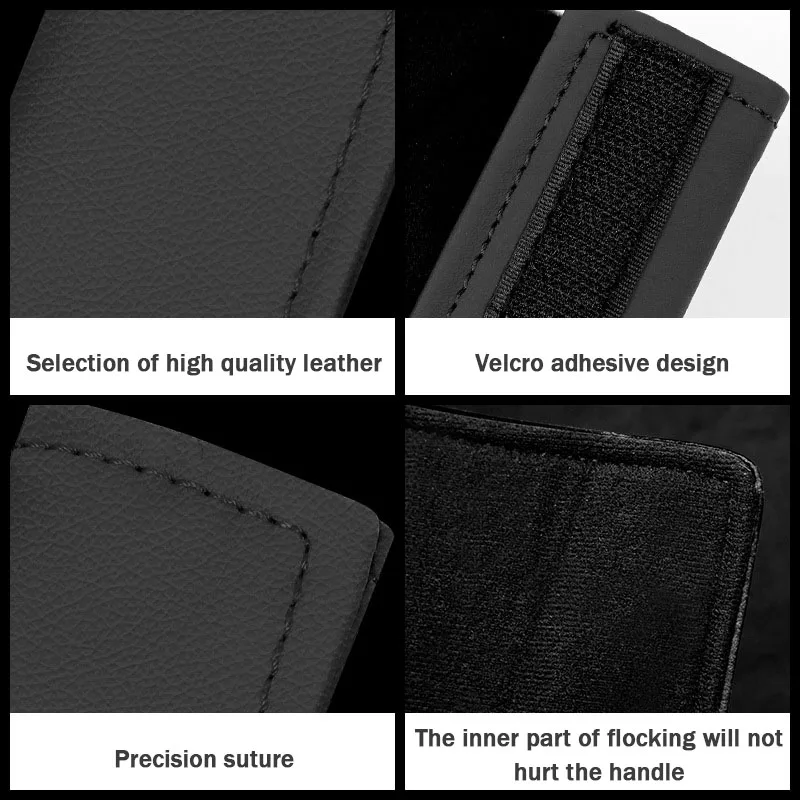 Nappa Leather Car Roof Armrest Protective Covers Feel Comfortable Non-slip Universal Car Interior Door Handle Protective Gloves