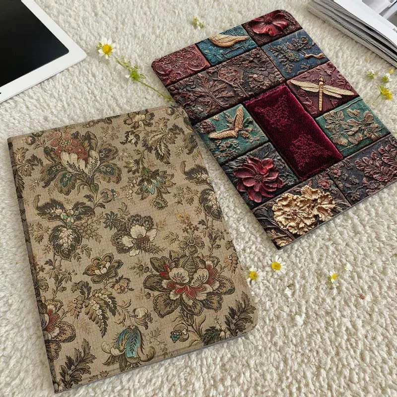 

Floral Pattern Fabric Design Tablet Case For Xiaomi Redmi Mini Pad SE K 2 4 5 6 7 8 2023 2025 11 8.8 11.2 10.1 Pro Gift