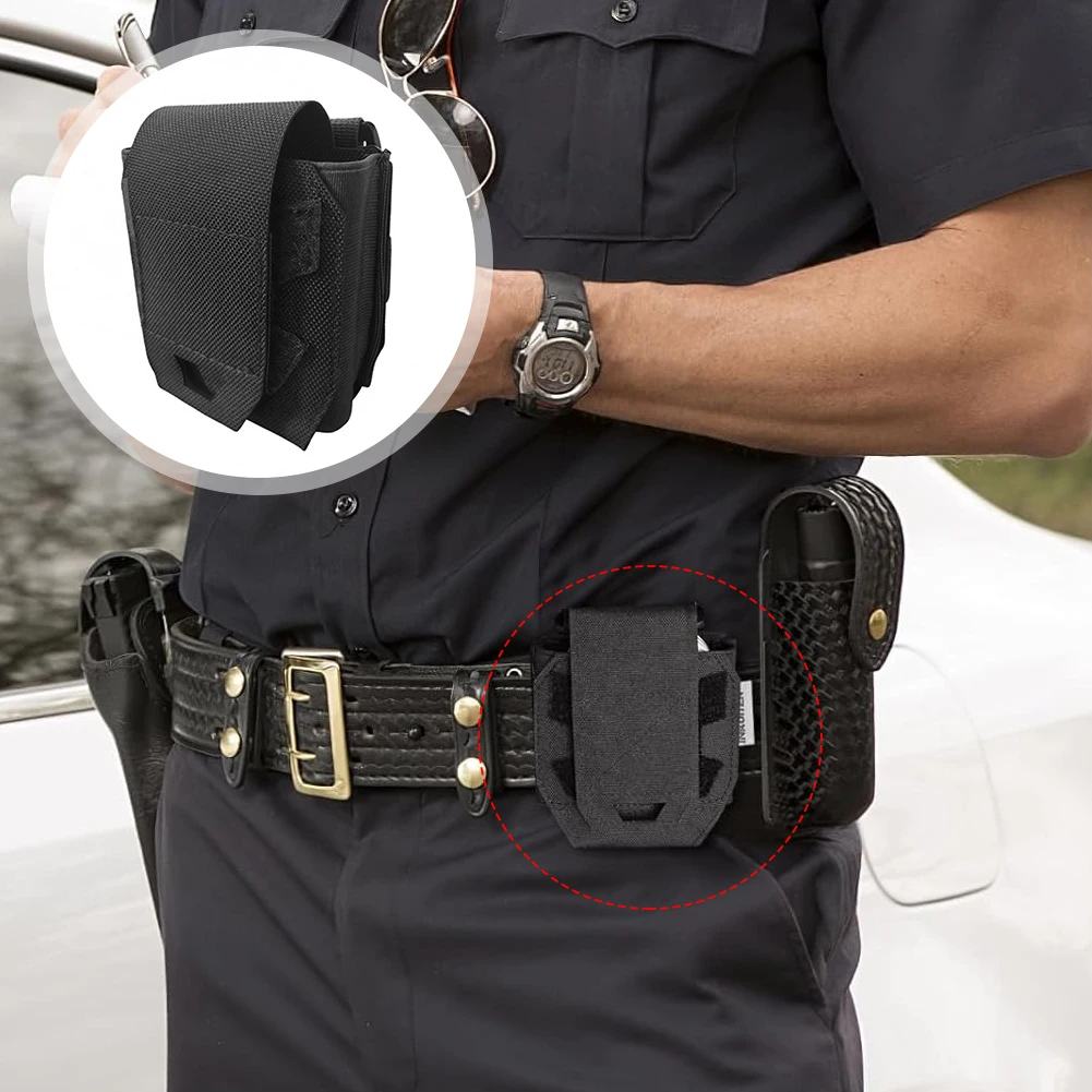 Shackles Holder Tactical Handcuffs Handcuffs Molle Pouch Shackles Case Universal Holster Quick Release Standard Cuffs for Vest view 4