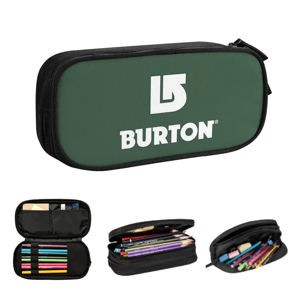 

Burton Snowboard Sportive Pencil Cases Big Capacity Pen Bags Pen Box Pencil Pouch For Boy Girl Students Stationery School Office