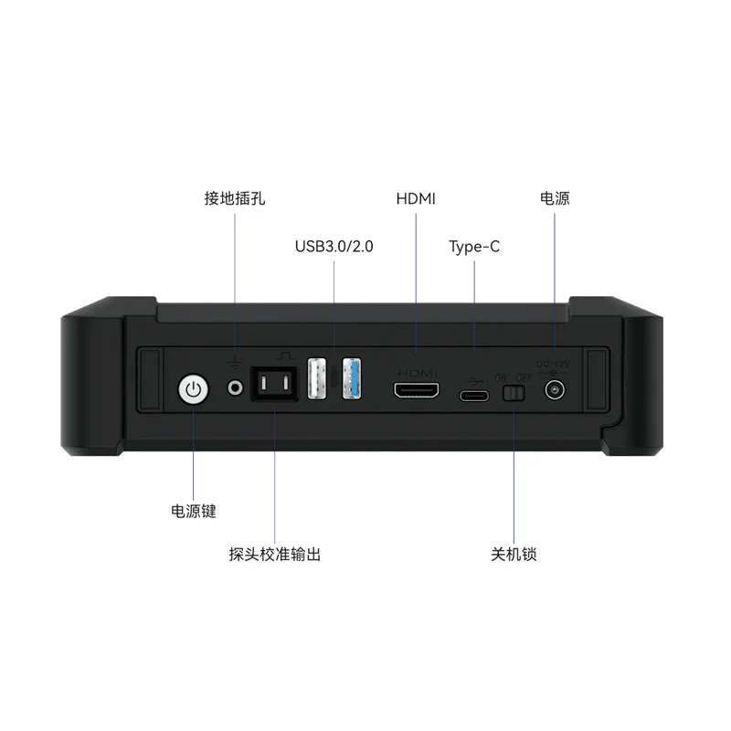 OSCILLOSCOPES MICSIG TO1004 100 MHz, 4CH, 1GSa/s, 110 MPt, 8 bit, inclusa batteria e decodifica