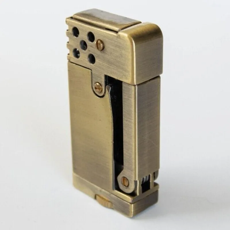 

Vintage Single Click Trench Lighter - Brass Retro Fuel-Efficient w/ O-Ring Seal
