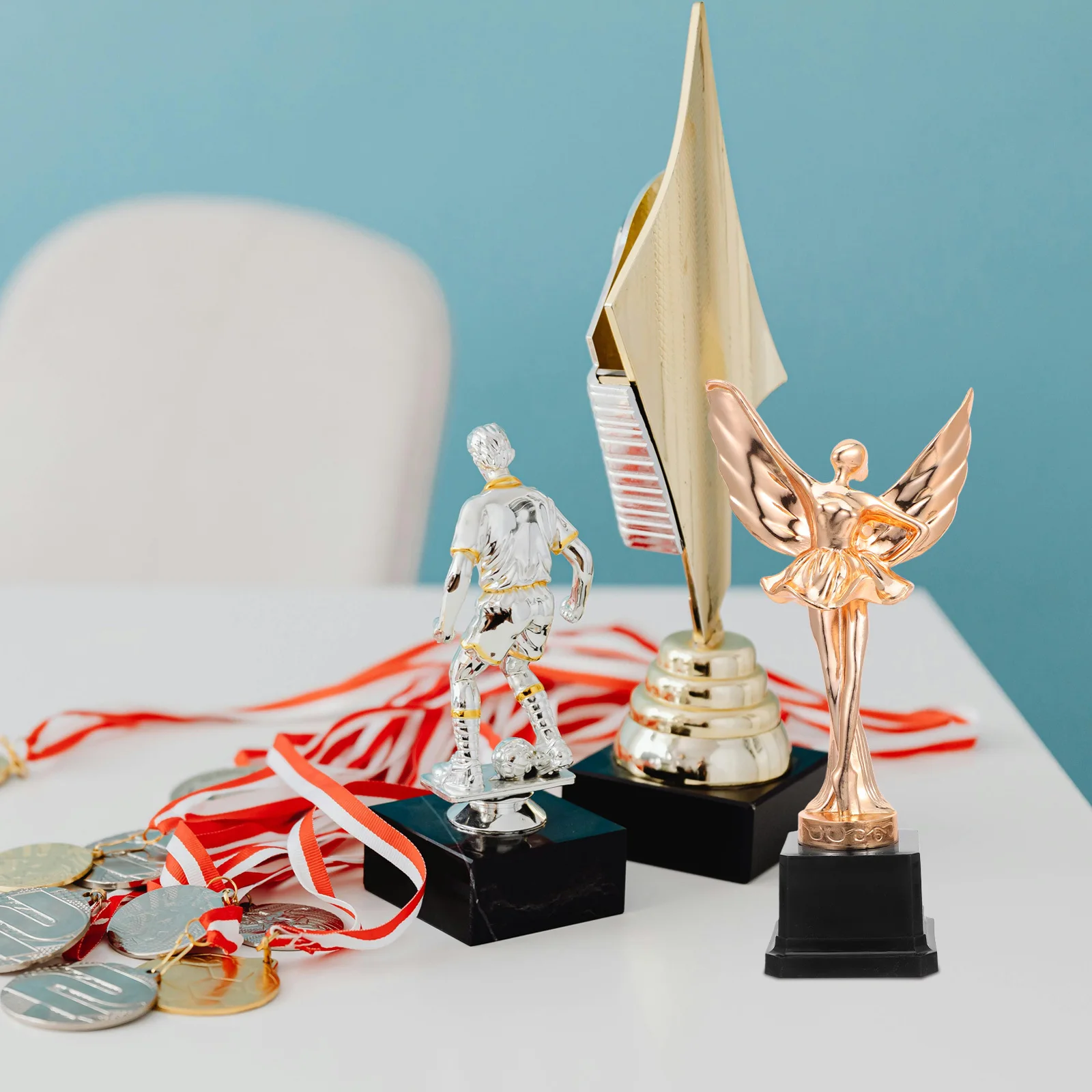 

1 Piece Ballet Dancer Trophy Dance Competition Award Decorative Cup for Winner Performance Party Game Home Office Desk Decor ABS