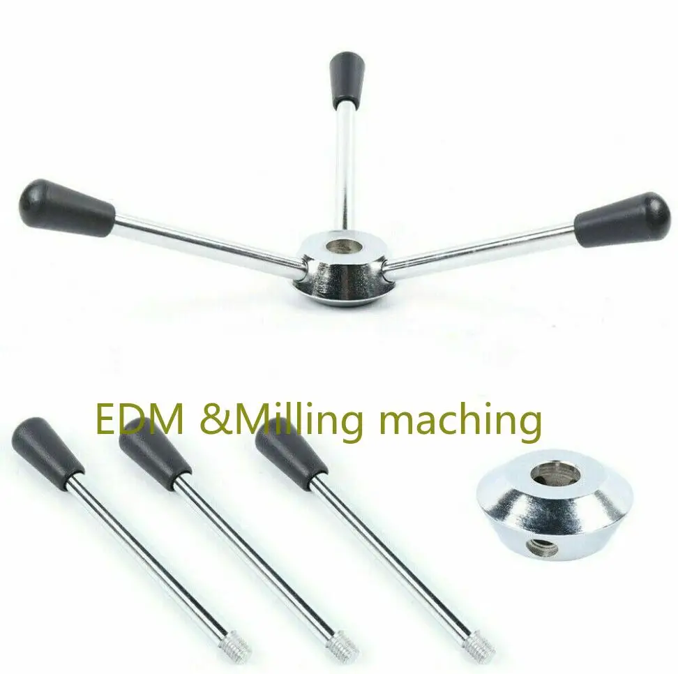 

1Set Drill Press Milling Machines CNC Parts - Feed Hub Wheel & 3*195mm Handle For Z512-2, Z516, Z512B, Z516B, Z4116, Z4120, Tool