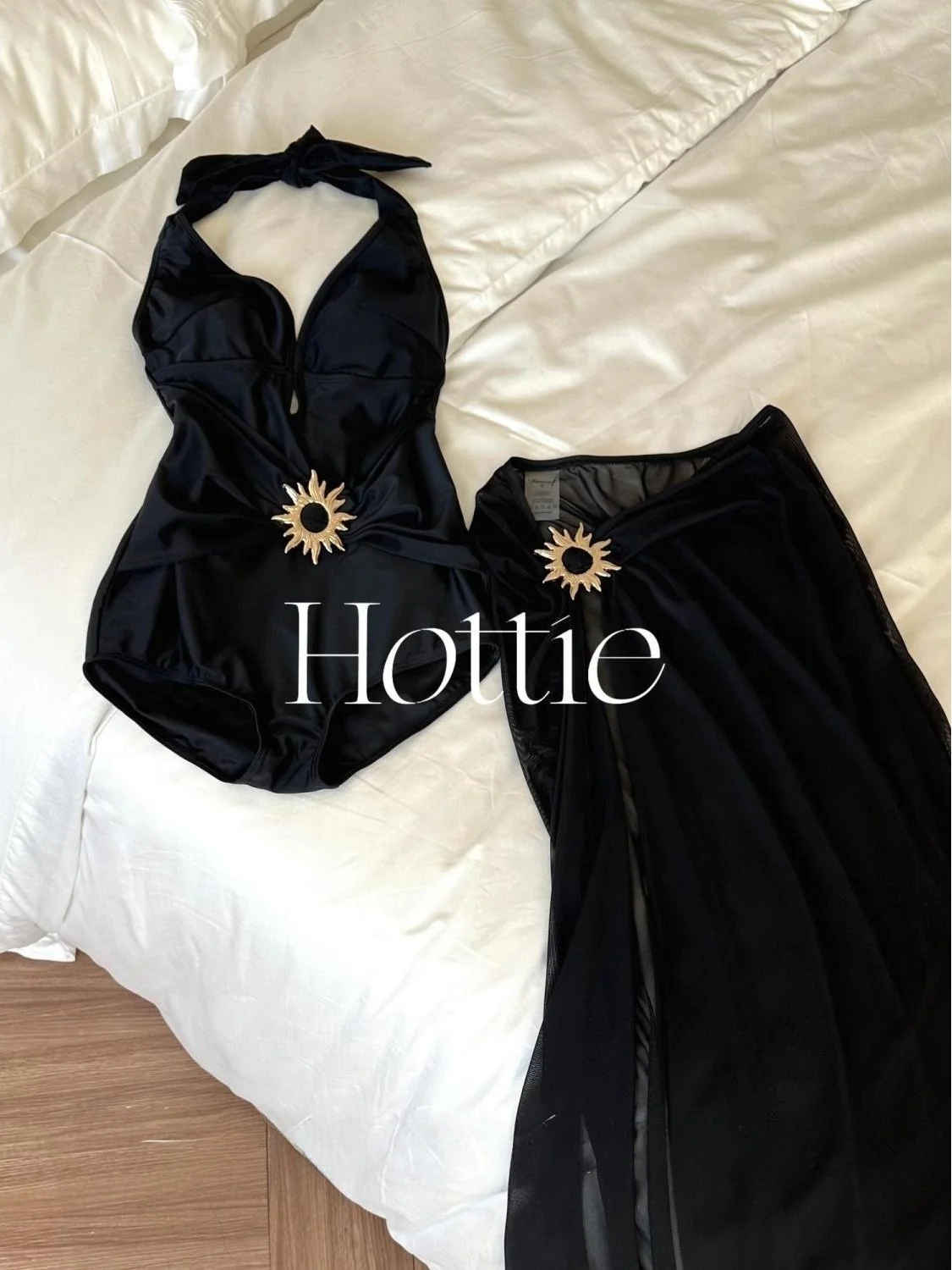 

Сексуальный купальник с глубоким V-образным вырезом, утягивающий фигуру, с завязками на шее, для отпуска на пляже, облегающий, длинное черное платье-накидка в стиле Spicy Girl