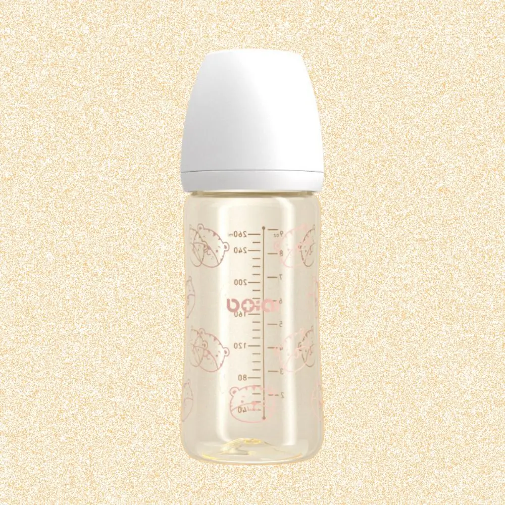 シリコーン乳首 270 ミリリットル哺乳瓶食品グレード幼児ベビーミルクボトル PP 新生児哺乳瓶ハンドル付き授乳用品