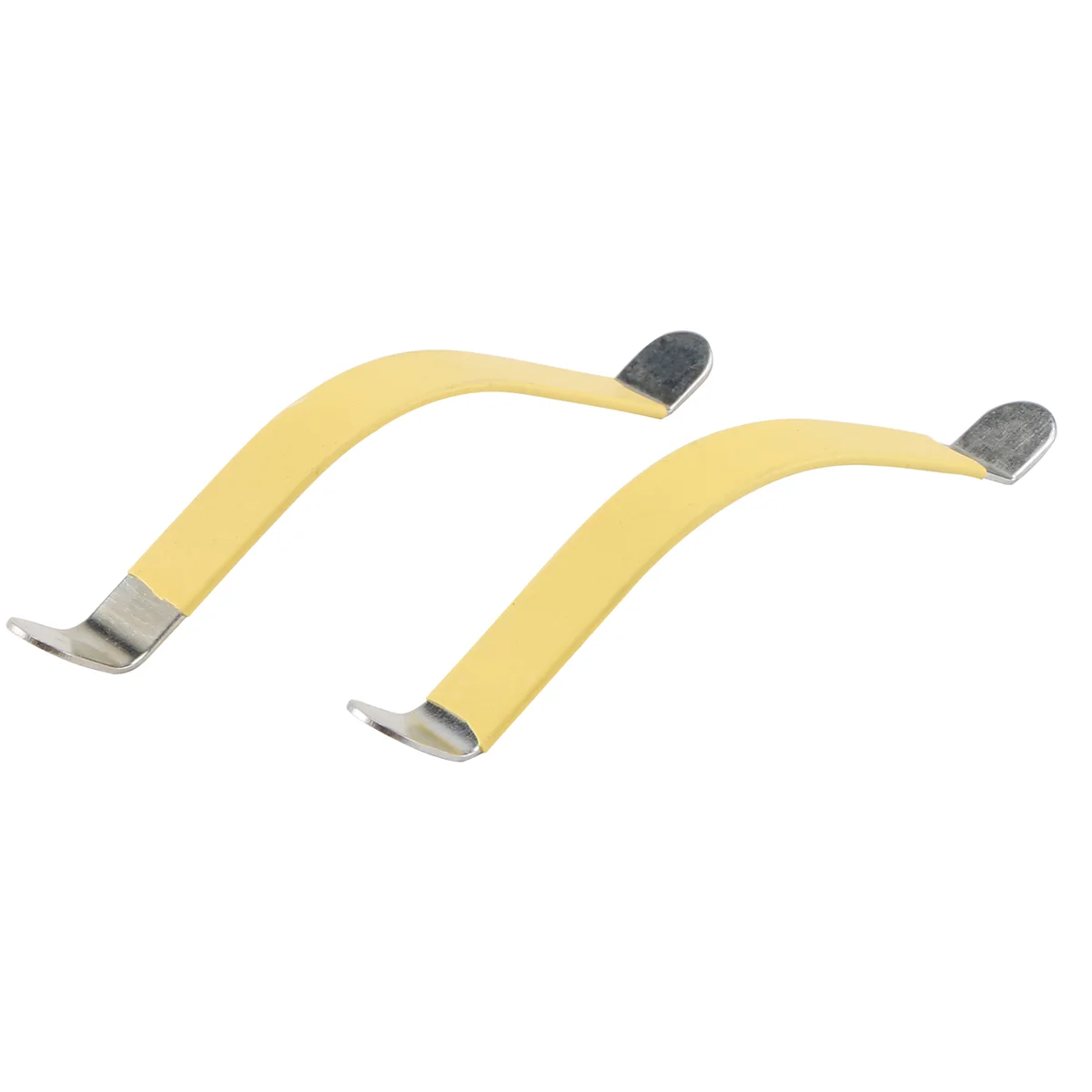 A03V 2 uds esparcidores de cuerdas de Metal herramienta Luthier de guitarra para limpiar diapasón amarillo