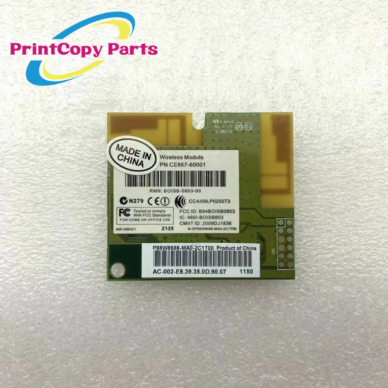 1PC Original CE867-60001 Wifi Board Wireless PCA for HP 1102W  P1102W 3 Months Warranty Printer Parts