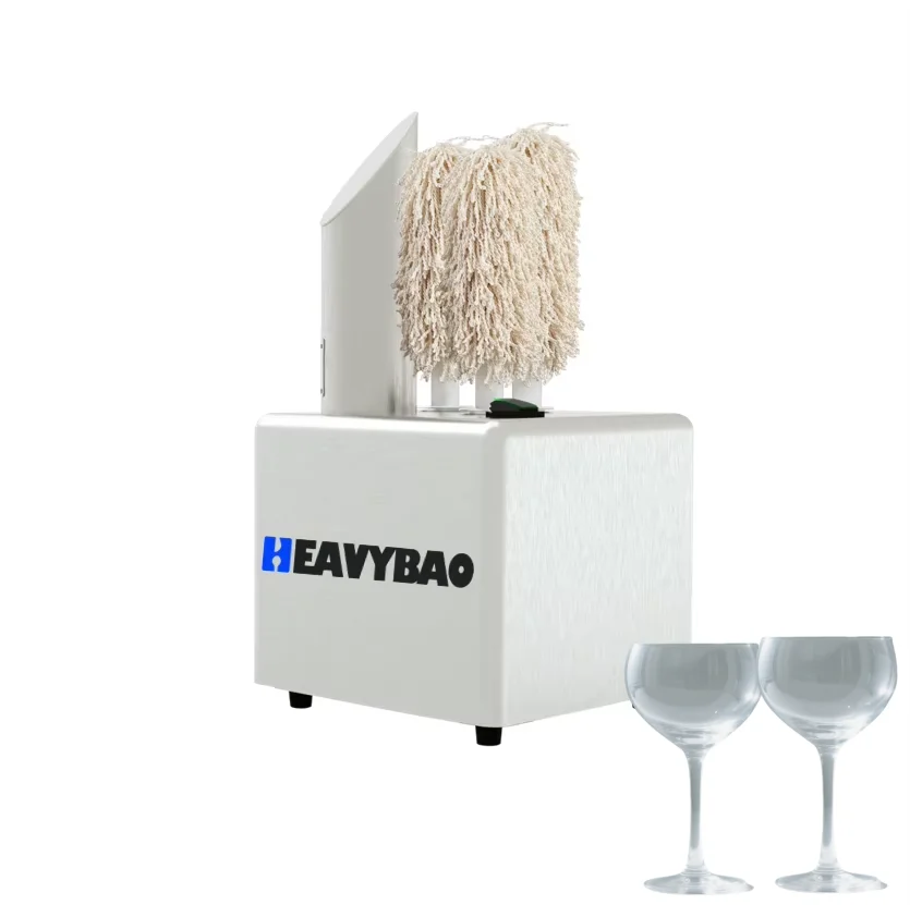 Heavybao High-Speed Glass Cup Polishing Machine for Bars and Restaurants