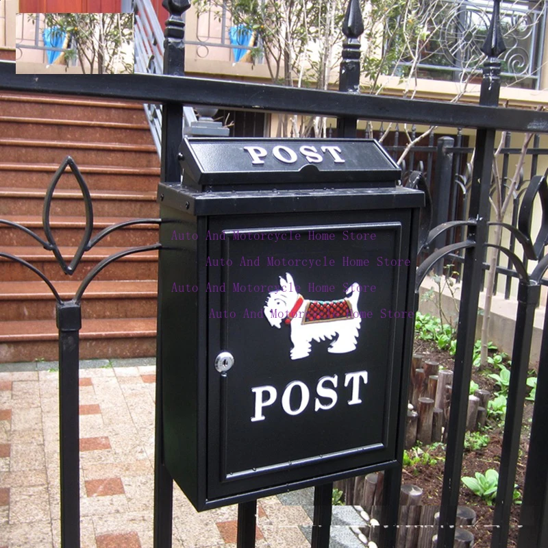 

Popular Mailbox Wall Mounted Aluminium Post Retro Outdoor Street Mailbox