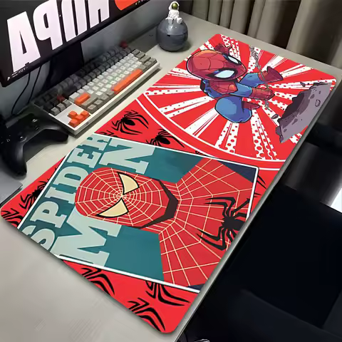 Spider-Man Gamer Mouse Pad XXL Gaming Mousepad Speed Desk Mat 100x50cm Laptop Mats For Office Carpet Desk Accessories Game Pads