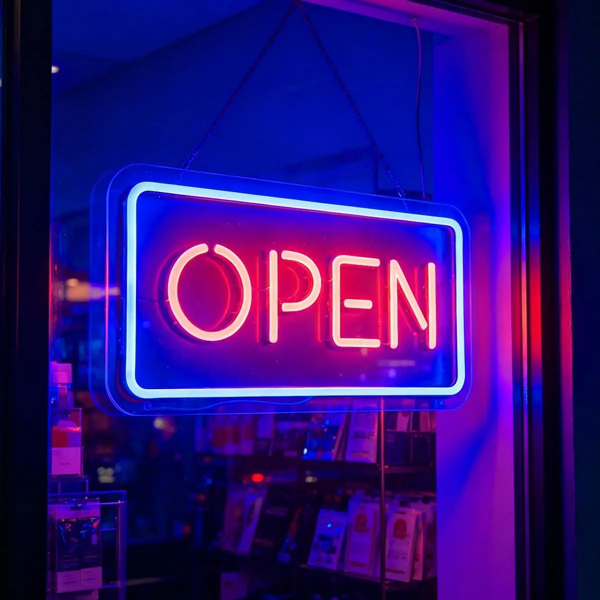 Open Neon Sign USB Powered LED Neon Light for Bar Club Dessert Shop Restaurant Decoration Christmas Gift Business Art Wall Light