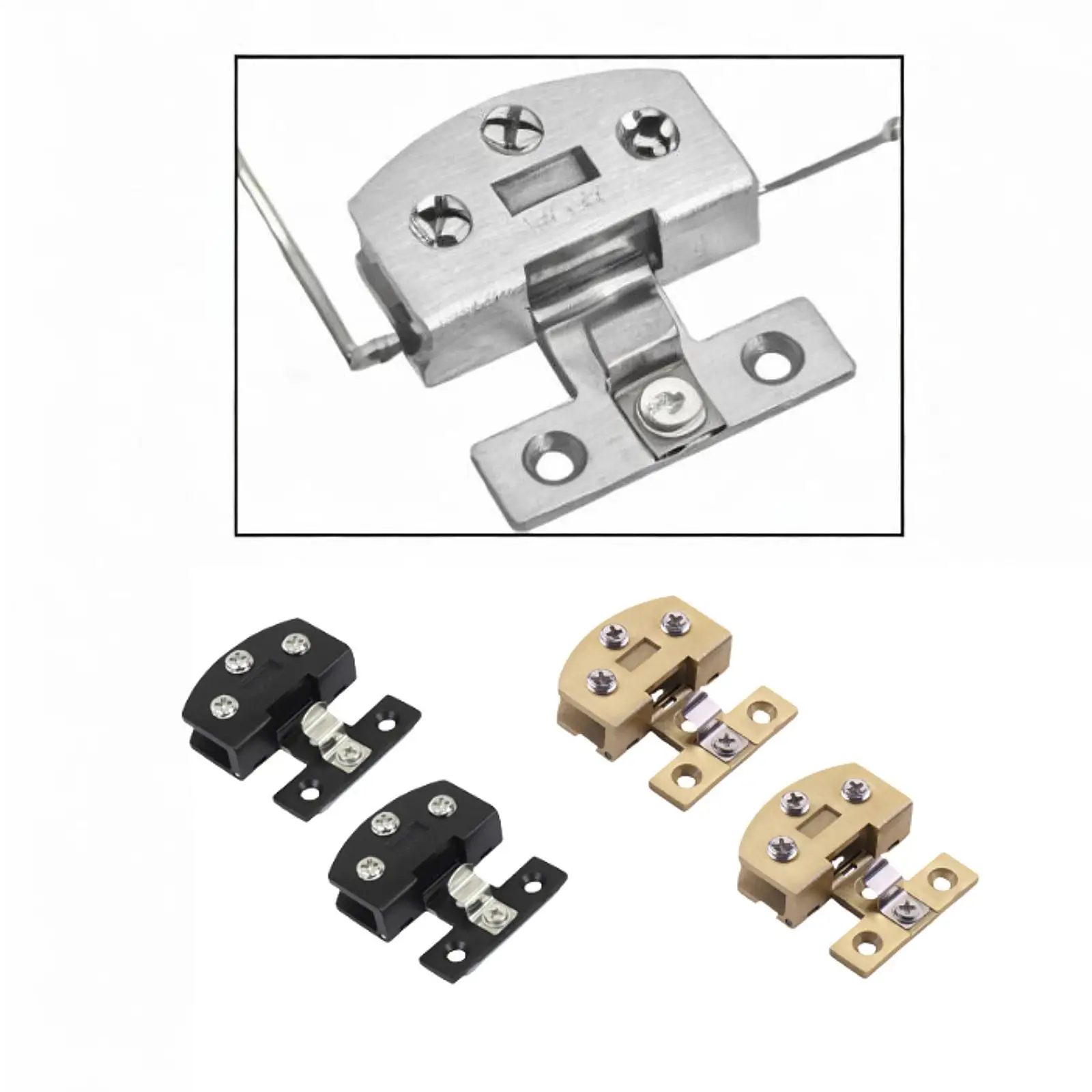 2x Glass Cabinet Door Hinge Cupboard Hinge 90° High Performance Side Mounted Sturdy Heavy Duty Cabinet Clamp for Bathroom