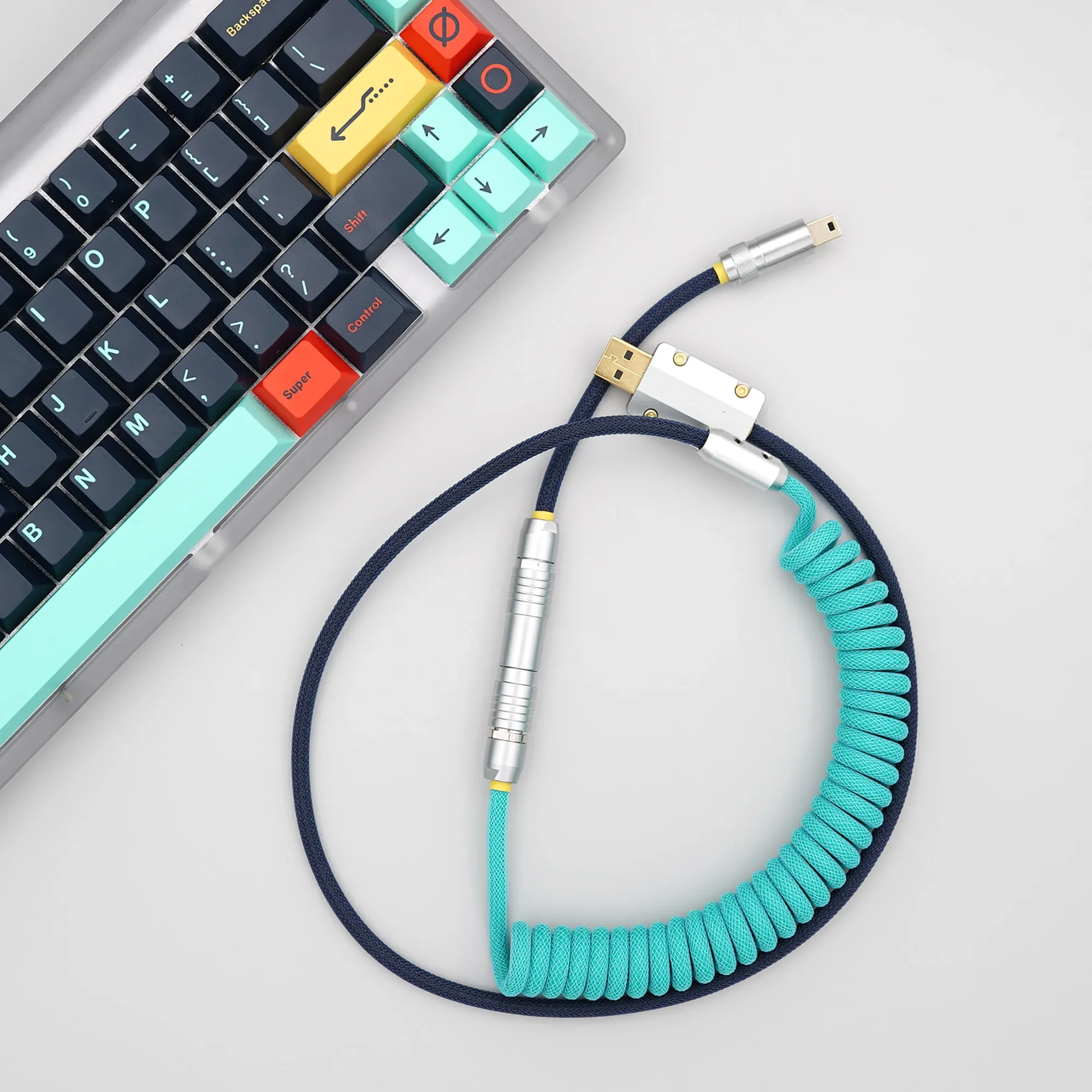 GeekCable Manual Teclado mecánico personalizado Línea de datos GMK Theme Key Cap Line Metropolitan