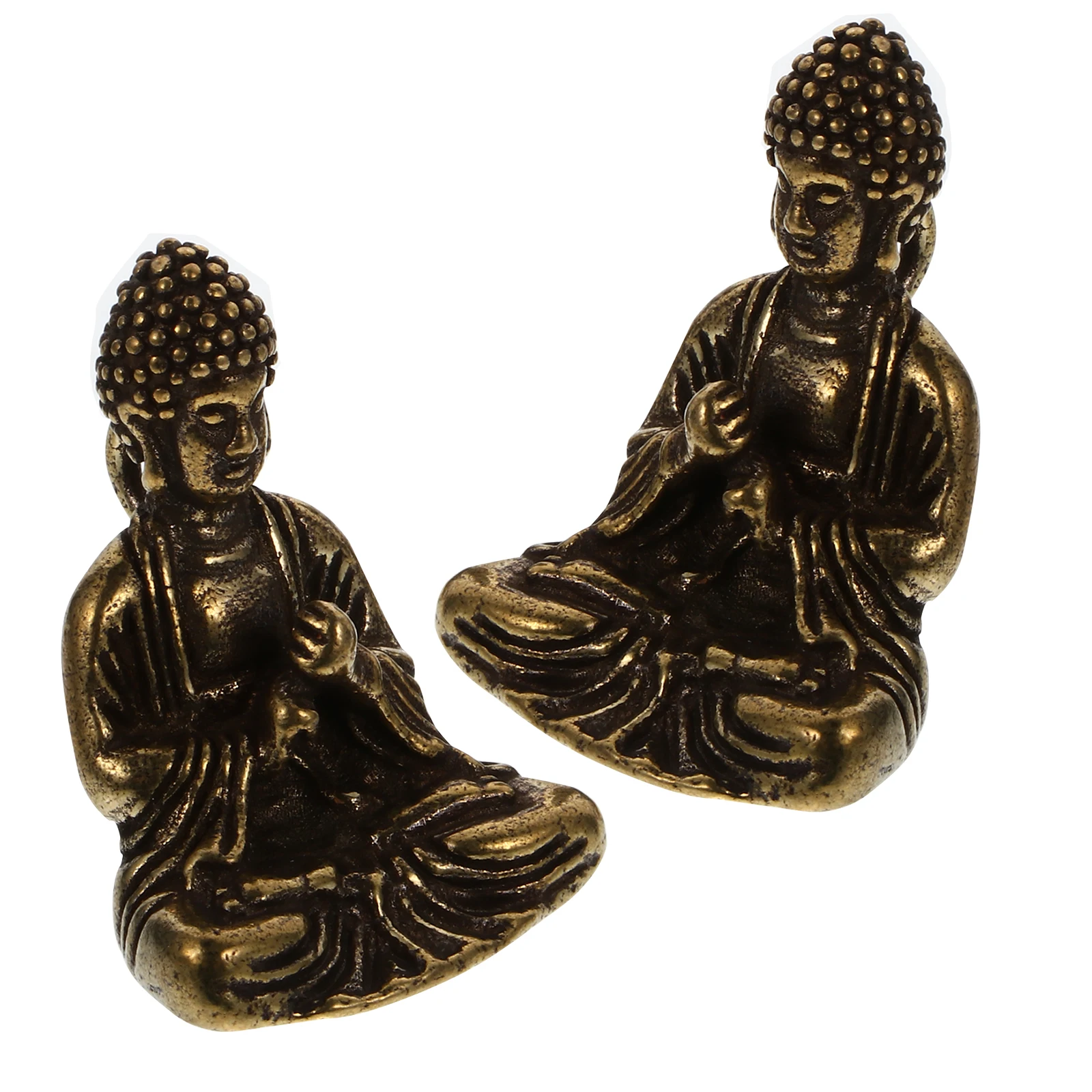 

2 Pcs Buddha Pendant Charm Pure Copper Traditional Chinese Ornaments for Necklace Earring Bracelet Making Crafts Gifts Jewelry