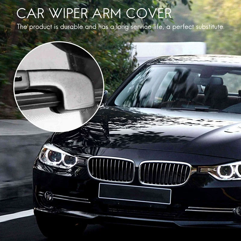 2X New Front Windshield Wiper Arm Covers Caps for Bmw 3 E90 E91 E92 61617138990