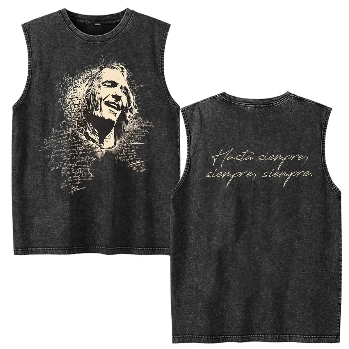 Rockband Extremoduro Album 2026 Washed Vintage T-Shirts Herren Hip-Hop Punk Kleidung T-Shirt Vintage Tanktop Kurzarm-T-Shirts – Detail 2