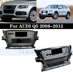 Front Bumper Grill Mask For AUDI Q5 2008-2012 Radiator Chrome Grille Medium Net Racing Grills Auto Grille