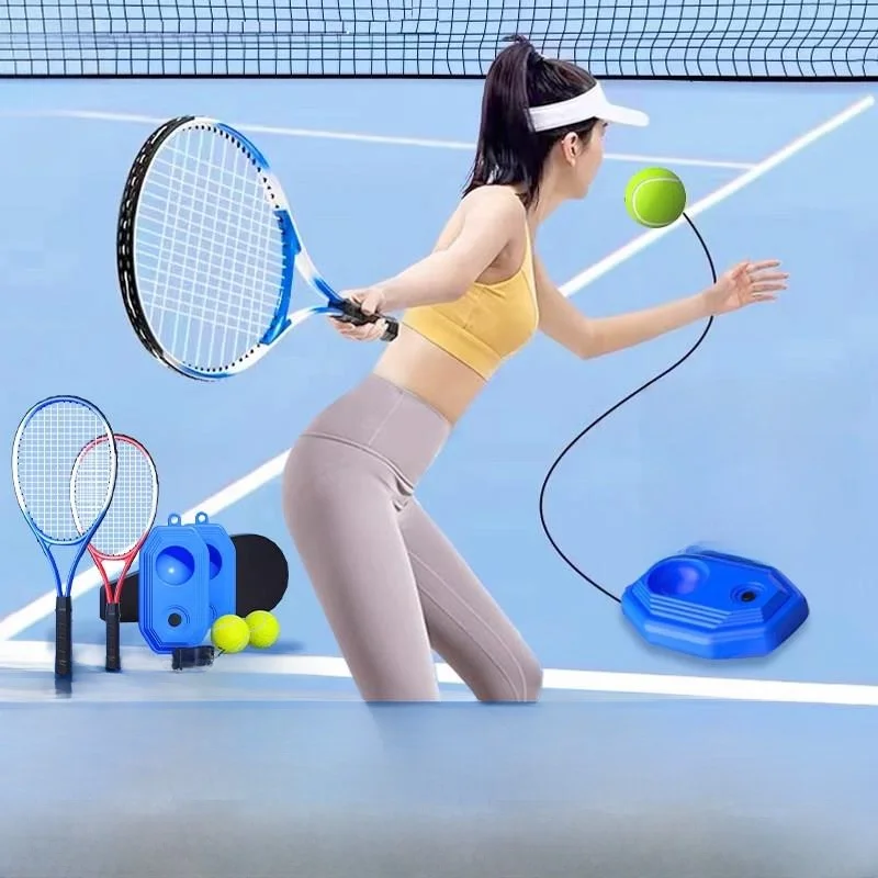 raquette-de-tennis-pour-enfants-avec-retour-de-balle-equipement-d'entrainement-de-badminton-pour-l'auto-entrainement-individuel-equipement-de-fitness-sportif