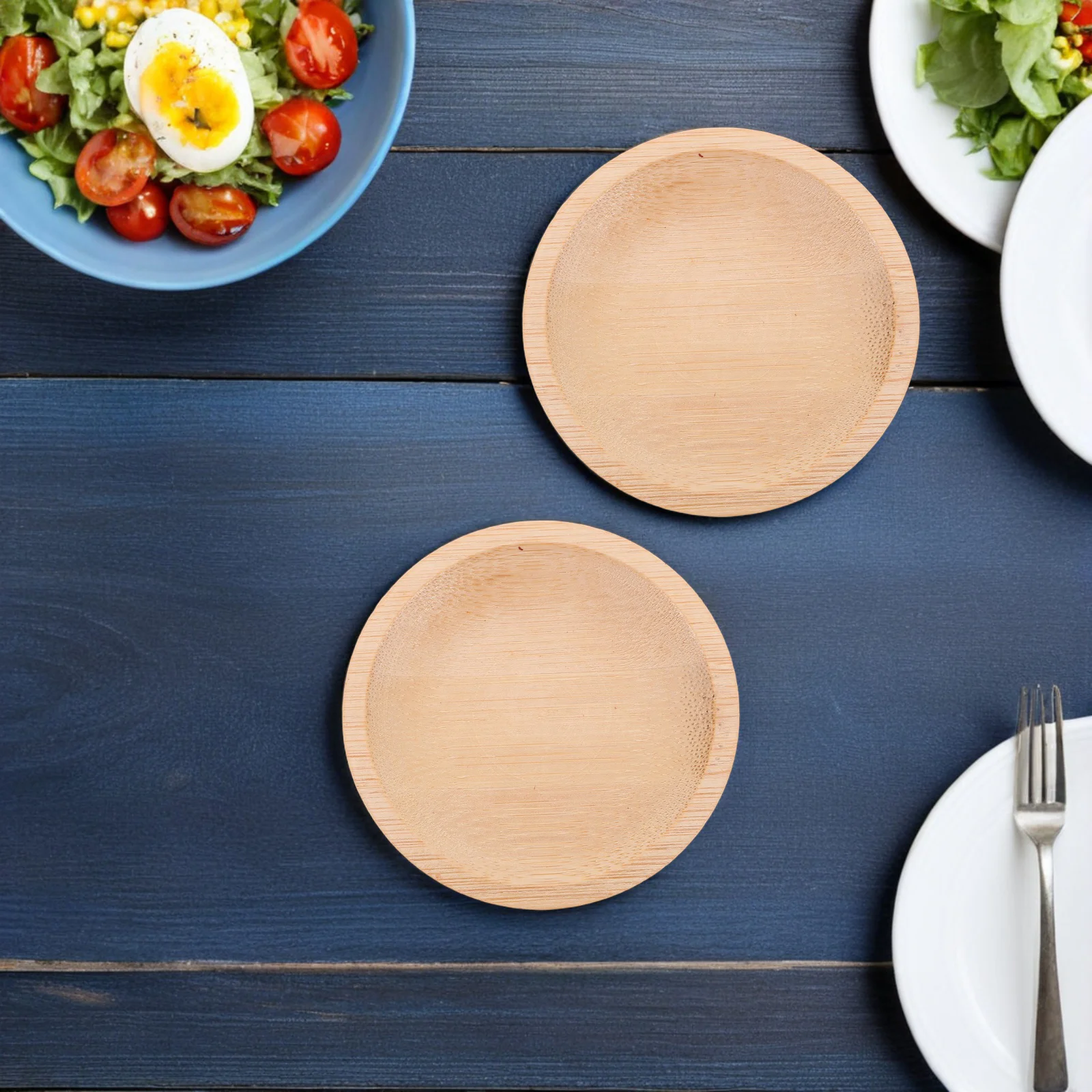 

4 шт. бамбуковые маленькие миски для соуса в японском стиле, блюдо для закусок, соевый соус, закуска, сервировочные тарелки для десертов