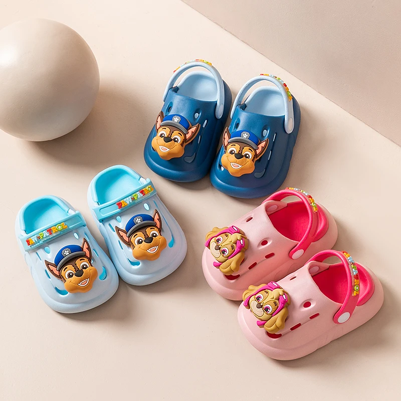 

PAW Patrol Children Mules Clogs Kids Summer Garden Cute Cartoons Shoes Girl Boy Beach Shoes Candy Color Hole Baby Shoes Sandals