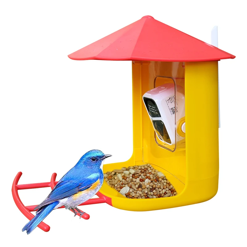 

Outdoor Solar Powered AI Intelligent Automatic Bird Feeder Camera Smart Bird Feeder With Camera
