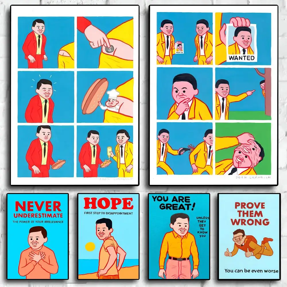 Artist J-Joan Cornella Zonzo Comics Art Poster Trendy Wall Art Aesthetic Room Decor Print Living Room Bedroom Home Decoration