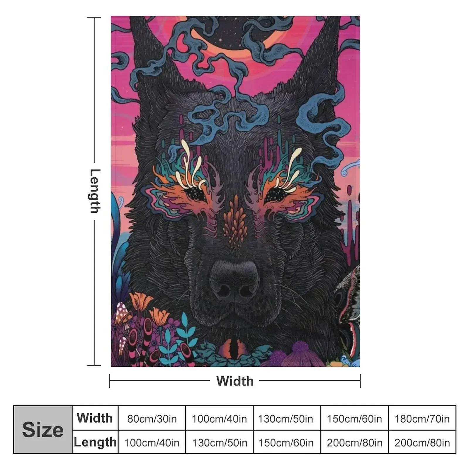 New Black Eyed Dog Throw Blanket Bed Hairys for babies Fashion Sofas Blankets