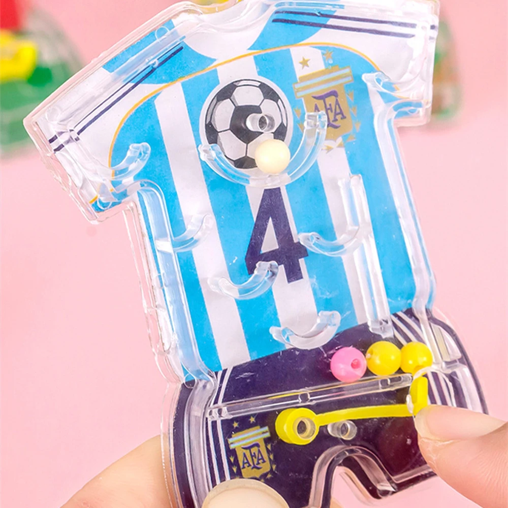 12 Pcs Football Themed Pinball Maze Fingertip Toys Soccer Team Game Maze Kids Birthday Party Favors Goodies Fillers Pinata Gifts