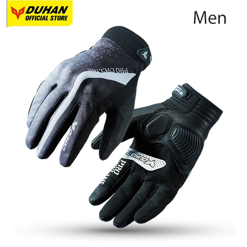 DUHAN New Motorcycle Gloves Men Women Breathable Motorcycle Protective Touch Screen Gloves The Four Seasons Multi Color