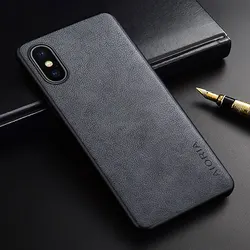 case for iphone x xs max xr funda Luxury Vintage leather skin with soft silicone cover coque for iphone x xs max xr case capa