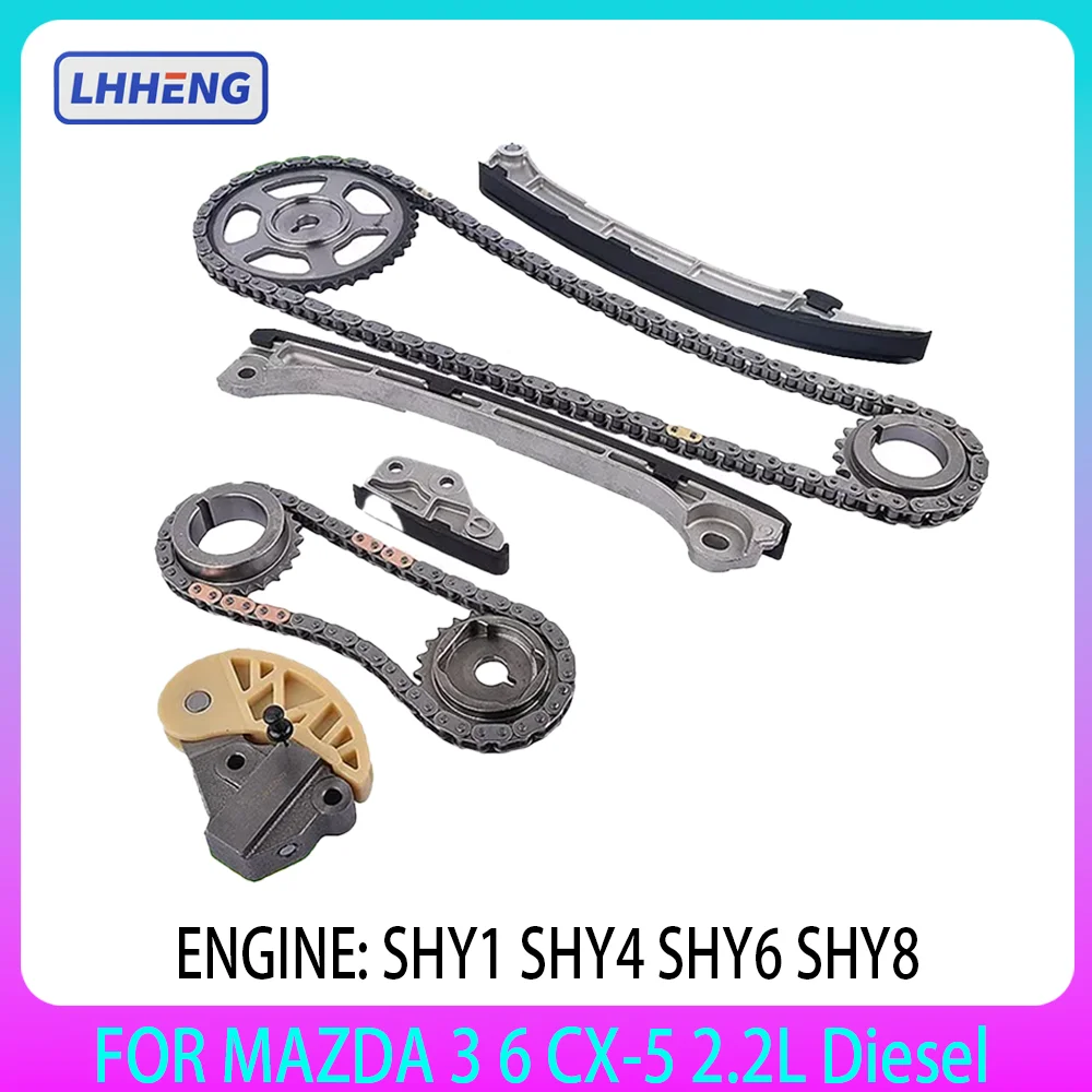 

Mazda 2.2L Diesel repair kit Timing chain kit For Mazda 3 Mazda 6 & CX-5 2.2 LTR SHY1 SHY4 SHY6 SHY8 2011-2018 Diesel HJ-31180